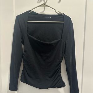 Abercrombie & Fitch Elegant Black Long Sleeve Top